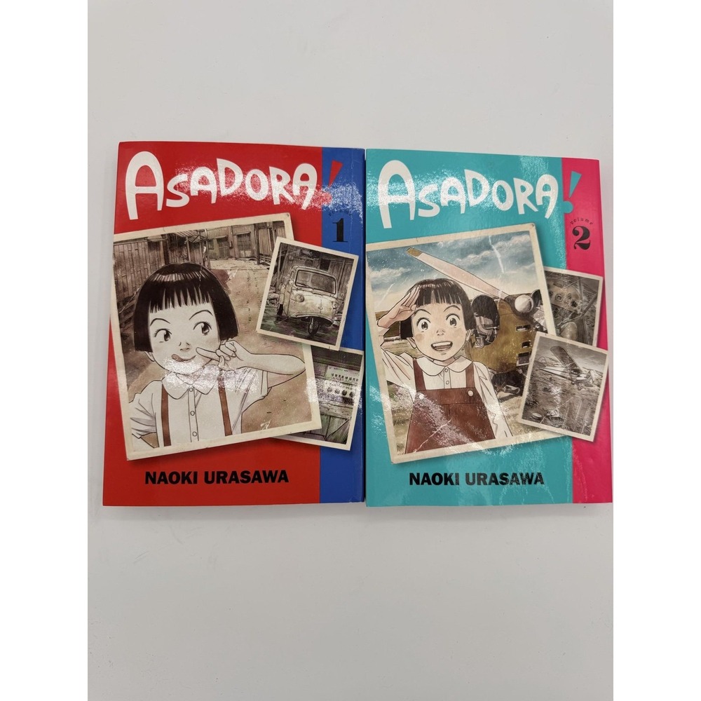 VIZ Media Asadora! Vol 1 & 2 Manga Lot Naoki Urasawa Graphic Novel TPB Set Anime